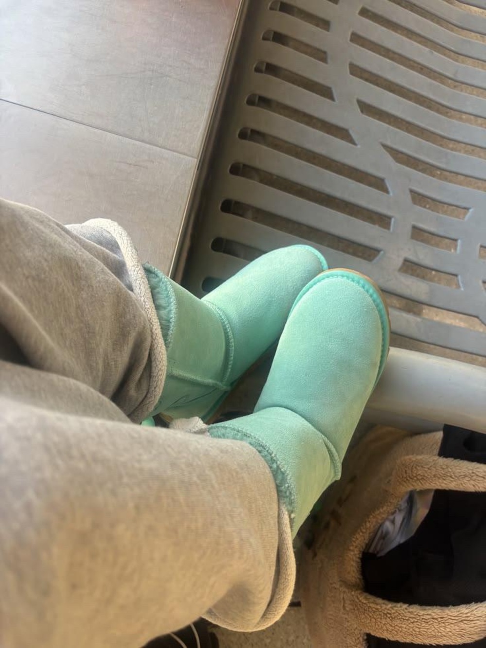 UGG Classic Booties in Aqua Mint
